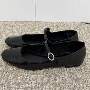 J.Crew Black Mary Jane Flats Women’s Size 9.5 Classic Buckle Shoes